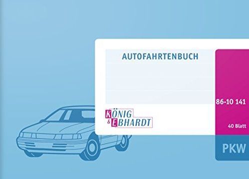 K+E Formularbuch Fahrtenbuch A6 quer PKW VE=40 Blatt