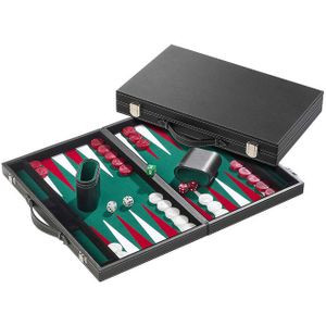 Philos Backgammon Koffer Groot Groen