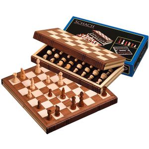 Philos reis schaakset hout