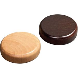 Philos Backgammon Speelstenen - Groot | Set van 30 Stuks | Leeftijd 3+ | Afmeting 35x8 mm