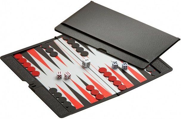 Philos - Backgammon Reisset - Magnetisch - Etui - 170x100x10 mm