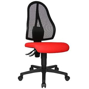 Topstar Open Point P bureaustoel, bureaustoel, stof, 58 x 48 x 111 cm, rood