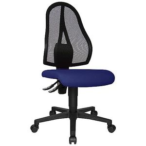 Topstar Open Point P bureaustoel, bureaustoel, stof, 58 x 48 x 111 cm, blauw