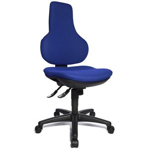 Topstar Kantoordraaistoel ERGO POINT SY, met in hoogte verstelbare ergonomische rugleuning, blauw