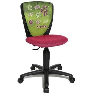 Topstar Nic Flowers Bureaustoel voor kinderen, zwart/roze