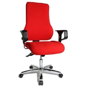 Topstar TO29XG21 Top Point SY Deluxe, bureaustoel, ergonomisch, incl. armleuningen, overtrek, rood