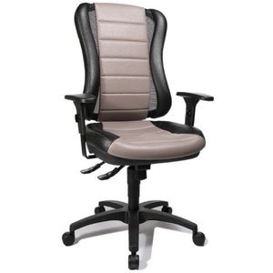 Topstar HE30PS103 bureaustoel Head Point RS inclusief armleuningen, tweekleurige bekleding grijs/zwart