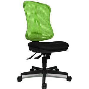 Topstar Head Point SY Ergonomische bureaustoel met in hoogte verstelbare zitting en stoffen bekleding groen/zwart