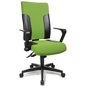 Topstar Two 20 TF20RS105 bureaustoel, met vaste armleuningen R2 OPA, stoffen bekleding, groen/zwart