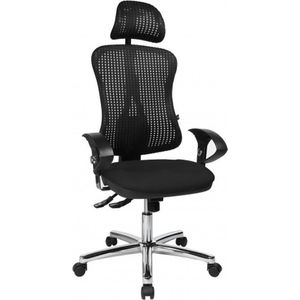 Topstar Profi Bürostuhl HJH SOLUTION DELUXE HEAD AL.U2 Stoff mit Armlehnen (höhenverstellbar)