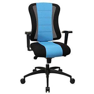 Topstar Soft Point Syncro bureaustoel, stof, 62 x 68 x 120 cm, blauw / zwart