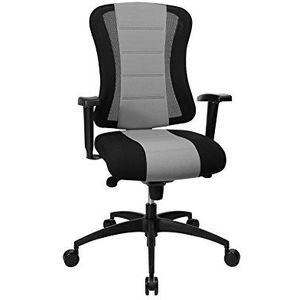 Topstar Soft Point Syncro Bureaustoel, stof, grijs-zwart, 62 x 68 x 120 cm