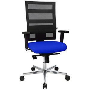 Topstar Sitness X-Pander Plus, ergonomische bureaustoel, incl. multifunctionele armleuningen, body-Balance Tec-gewricht, stof, koningsblauw/zwart