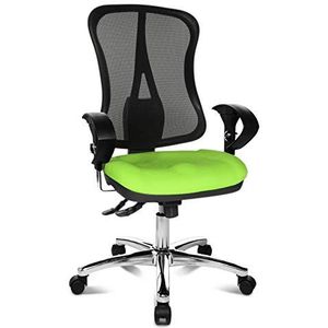 Topstar Head Point SY Deluxe, ergonomische bureaustoel, inclusief armleuningen, stof, appelgroen/zwart