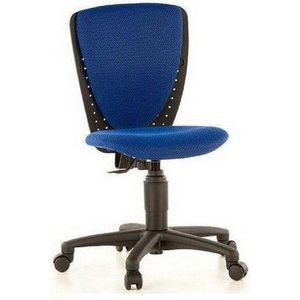 Topstar High S'cool kinderdraaifauteuil, zonder armleuningen, voorgevormde zitting, 3D-gaasrugleuning, blauw/zwart