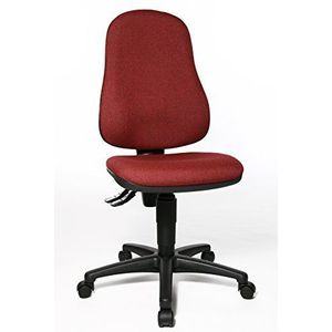 Topstar Point 60, bureaustoel, stof 54 x 47 x 109 cm bordeaux-rood
