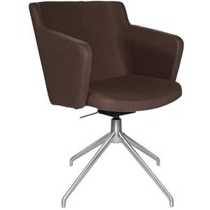 Topstar Bezoekersstoel SFH, 3D-zitscharnier en aluminium voetkruis, bruin