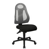Topstar Free Art Bureaustoel, ergonomisch, van stof, lichtgrijs / zwart