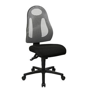 Topstar Free Art, ergonomische bureaustoel, bureaustoel, stof, lichtgrijs/zwart