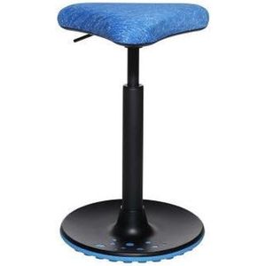 Topstar HJH Sitness High 10 - Werkstoel / werkkruk/ verhoogde bureaustoel - Blauw - Stof