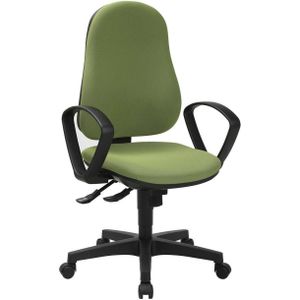 Topstar Ergonomisch gevormde draaistoel SUPPORT SY, met armleuningen, synchroon-mechanisme, salie