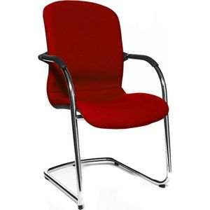 OPEN CHAIR - de design bezoekersstoel, sledestoel met textielbekleding, VE = 2 stuks Topstar