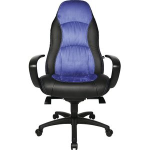 Topstar Draaifauteuil, kunstlleer / microvezels, zwart / blauw