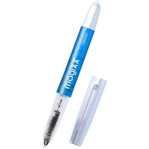 Online magiXX Balpen, uitwisbaar, blauw, met inktpatroon, rollerbal met een lijndikte van 0,7 mm, incl. 1 blauwe cartridge, uitwisbare pen voor school, universiteit en kantoor I