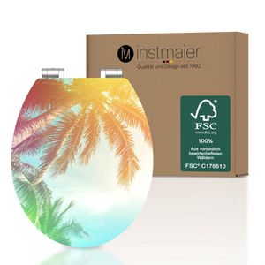 instmaier toiletzitting - MDF hout - duurzaam met FSC-certificering - Palmboom