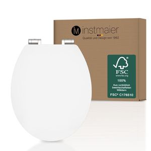 instmaier toiletzitting - MDF hout - duurzaam met FSC-certificering - Wit