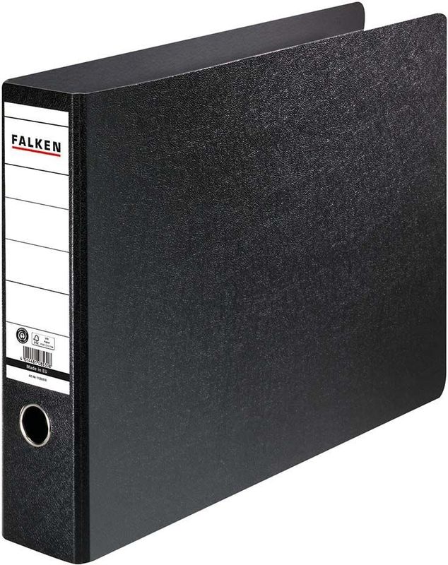 Falken Ordner A3 quer Hartpappe 75mm schwarz