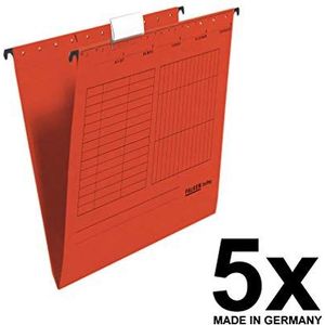 Falken Hängemappe UniReg Kraftkarton 230g/qm seitlich offen rot VE=5 S