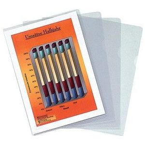 10 x Falken Aktenhüllen A4 PP Standard genarbt farblos VE=100 Stück
