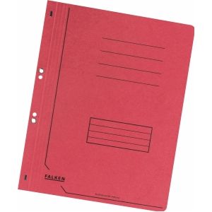 Falken Ösenhefter,  DIN A4, ganzer Deckel, 1 Stück, rot
