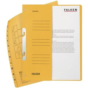 Falken Einhakhefter A4 1/2 Vorderdeckel gelb