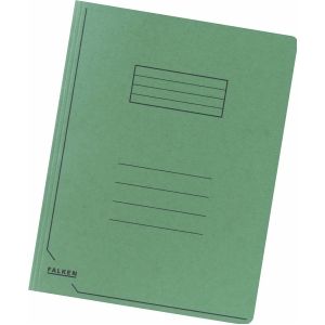 FALKEN Sammelmappe, DIN A4, Einschlagklappen, Manilakarton, grün