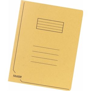 Einschlagmappe A4 Karton 320g qm mit 3 Klappen gelb