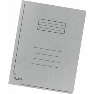Einschlagmappe A4 Karton 320g qm mit 3 Klappen grau