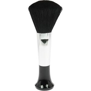 Fantasia Staande poederkwast, professionele make-upkwast, fijnste natuurlijke haar, hoogte: 15 cm, zwart/zilver