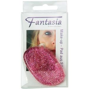 Fantasia Siliconen make-up pad voor het aanbrengen van foundation, crème en vloeibare make-up, siliconen spons voor vloeibare make-up, allergievrij, zachte make-up siliconen spons in roze