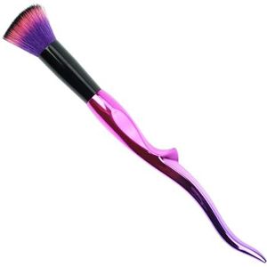 Fantasia - Rougekwast ""roze/zwart"" fijn synthetisch haar