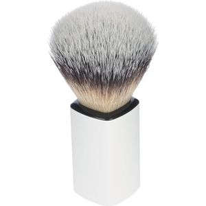 Scheerkwast synthetisch haar, met witte kunststof handgreep, hoogte: 10 cm ring Ø 21