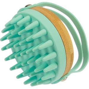 Fantasia Hoofdmassageborstel: shampooborstel voor perfecte douchehoofdmassage, peelingborstel, turkoois, vermindert roos, massageborstel