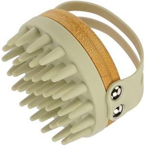 Fantasia Hoofdmassageborstel: shampoo borstel voor perfecte douchehoofdmassage – grijze peeling borstel – vermindert roos – massageborstel