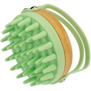 Fantasia Hoofdmassageborstel: shampooborstel voor perfecte douchehoofdmassage, groene peelingborstel, vermindert roos, massageborstel