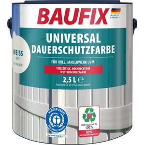 BAUFIX Universele Dekkende Tuinbeits wit 2,5 Liter