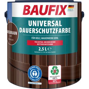 BAUFIX Universele Dekkende Tuinbeits notenbruin 2,5 Liter