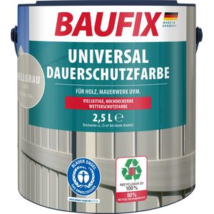 BAUFIX Universele Dekkende Tuinbeits lichtgrijs 2,5 Liter