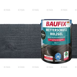 BAUFIX Houtbeschermende Beits zwart ebbenhout 5 Liter