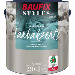 BAUFIX Styles Colour Accents platinagrijs 2,5 Liter